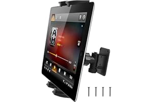 ELICNA Supporto da Parete per Tablet, Supporto Tablet Auto, Supporto Tablet Muro, Supporto per Tablet girevole a 360°per Tutti Smartphone e Tablet da 7-14 Pollici