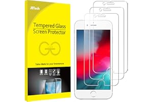 JETech 3 Pack Screen Protector Compatible with iPhone SE 3/2 (2022/2020 Model), iPhone 8/7/6s/6 Screen Protector