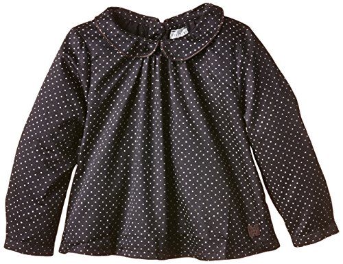 Carrément Beau Baby Girls Fully Printed Crew Neck Long sleeve Shirt -  Grey - 24 Months
