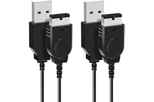 SPEPY 2 x 3.9ft Black USB Power Charger Cable GBA SP Charger USB Cable Compatible with Nintendo DS Original Console(NDS), USB Charging Cable Lead for Gameboy Advance SP (GBA SP) Office Home Travel