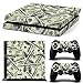 Produktbild Stillshine PS4 Skin Aufkleber Sticker Folie schützende Haut Schale für Sony Playstation 4 Konsole und 2 Controller (US Dollar)