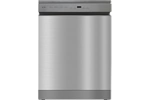 VOK Lavavajillas 60cm - 14 cubiertos, 3ª Bandeja, 8 Programas, Apertura Automática, Inicio Diferido, Sistema Aquastop, Cesta Ajustable - Eficiencia Energética C - Libre Instalacion - Inox