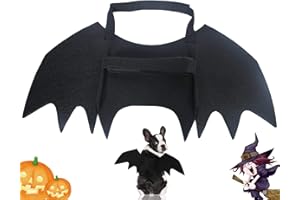 NEOGULY Pet Halloween Costume Cat Dog Bat Wings, Dress Up Funny Cool Apparel for Cosplay Party, Halloween Party Decoration, Holiday Decorations Clothing, Dog Cat Dress Up Accessories