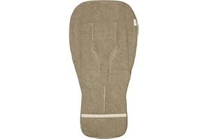 Koeka Sitzauflage Buggy - Universal - Buggy Einlage Sommer - Kinderwagen Sitzeinlage - Atmungsaktiv - Dijon - Frottee Aus Bio-baumwolle -