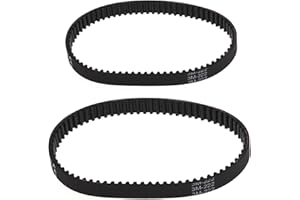 EMSea 2 Stück Staubsauger Zahnriemen Gummi Antriebsriemen Kompatibel mit Bissell Proheat 2X 1548 1550 1551 15483, Ersatzteilnummer 1606419 Und 1606418