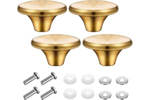 HANQ 4 set di 4 pomelli per forno olandese in acciaio inossidabile dorato per coperchio per pentola compatibile con Le Creuset, Aldi, Lodge e altri forno olandese in ghisa smaltata