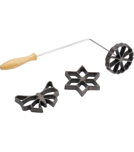 GMMH Traditionele deegvorm Hworost wafelijzer, wafelbakkerij set