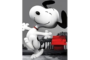 EOBROMD 5D Diamond Painting Kit Completo Cane, Snoopy Pittura Diamante FAI DA TE, Cartoon Diamond Painting Bambini Adulti, Strass Ricamo a Punto Croce Painting Decorazione per Casa 30x40cm