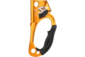 UBAYMAX Climbing Hand Ascender, Outdoor Mountaineer Rock Climbing Left/Right Hand Ascender for 10-13 mm Rope