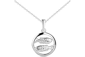 MATERIA by Matthias Wagner Sternzeichen Anhänger Silber 925 Damen Herren Kette rhodiniert