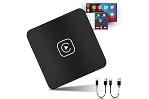 NHOPEEW Apple CarPlay inalámbrico - conversión más rápida de CarPlay con Cable a inalámbrico para automóviles CarPlay con Cable OEM - Plug & Play y fácil de Usar Apto para automóviles de 2015 e iOS 10+