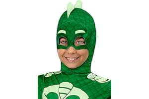 Funidelia | Máscara Gekko PJ Mask para niño Dibujos Animados - Accesorios para niños, accesorio para disfraz - Verde