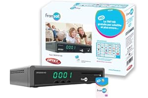 OPTEX ORS9947 Récepteur TV Satellite HD enregistreur USB + Carte Fransat