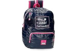 Enso Make a Wish Mochila Escolar para Portátil 15,6" Azul 32x42x15 cms Poliéster 20,16L