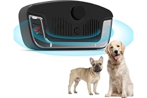 WUGEIN Ultrasonic Dog Deterrent, Anti Barking Devices, Sonic Barking Deterrent Devices, Rechargeable Bark Control Device, Dog Bark Training Device for Outdoor & Indoor Use