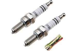 CLKE 2 Bougies D'allumage Moto CR8E avec 1 manchon, 10 mmx19mm