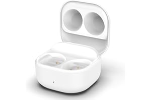 RUENTECH Custodia di ricarica per Samsung Galaxy Buds FE custodia di ricarica di ricambio per Samsung Galaxy Buds FE SM-R400, accessorio per cuffie (bianco)