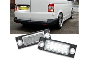 Bynome LED License Number Plate Light Lamps 2835 SMD with Canbus Error Free For V-W Caddy Golf J-etta P-assat 3C B6 T5 7H 7J T-ouran 1T1 1T2 1T3 T6
