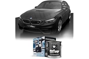 AutoFullCar - Kit Pintura Vinilo Líquido Full Dip - Formato 4 Litros + Pistola Eléctrica | Acabado Profesional y Removible | Fácil Aplicación | Coches, Motos (NEGRO, URBANO)