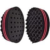 Hair Brush Sponge,Cheap4uk Double Wave Magic Barber Twists Original Sponge Foam Hair Brush For Dreads Locs Afro Coil…