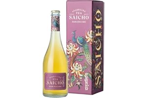 Saicho | Luxurious Non-Alcoholic Darjeeling Sparkling Tea - Notes of Mandarin, Ginger, Wood Spice & Dry Tannins - 750ml Bottle - Gift box included