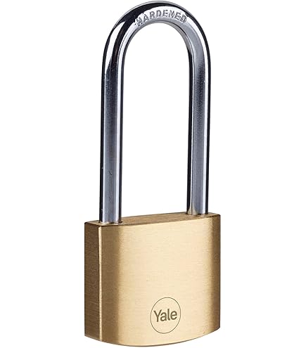 ABUS 75/50 Solid Brass Padlock With 2 Keys For Outdoor, School, Gym, 1 57/64in (50mm) Wide, Keyed Different - Abus Lock