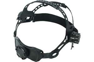 gazechimp Material PP Cubierta de Cabeza de Soldadura Máscara de Repuesto Diadema Construcción Hueca para Cascos de Soldadura Negro - Diademas dobles