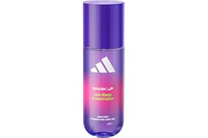adidas Vibes Spark Up Fragrance Hair & Body Mist, Fruity Fragrance with Notes of Lush Mango & Sweet Lemon, Mood-Boosting, For Any Occasion, 150ml