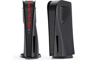 Plaques pour Disc Edition, innoAura Plaques de Face avec Ventilateurs, Housse de Protection Anti-Rayures et Anti-poussière, Coque de Remplacement en ABS de Qualité Supérieure (Noir)