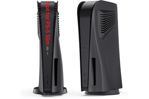 Plaques pour Disc Edition, innoAura Plaques de Face avec Ventilateurs, Housse de Protection Anti-Rayures et Anti-poussière, Coque de Remplacement en ABS de Qualité Supérieure (Noir)