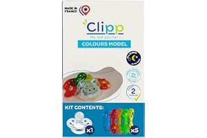 CLIPP Clipp-kit, färgavvänjningsnapp - 5 strumpbyxor för progressiv avstängning - Lageravvänjning av nappen, enkel och skonsa