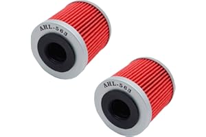 TONGTONG AHL Motocicleta Filtro de Aceite 2 pieza Oil Filter para Aprilia Rs4 125 124 2011-2017/Aprilia Tuono 125 125 2017/Derbi Mulhacen 4T 125 2007-2013/Derbi Terra Adventure 4t 125 2007-2013