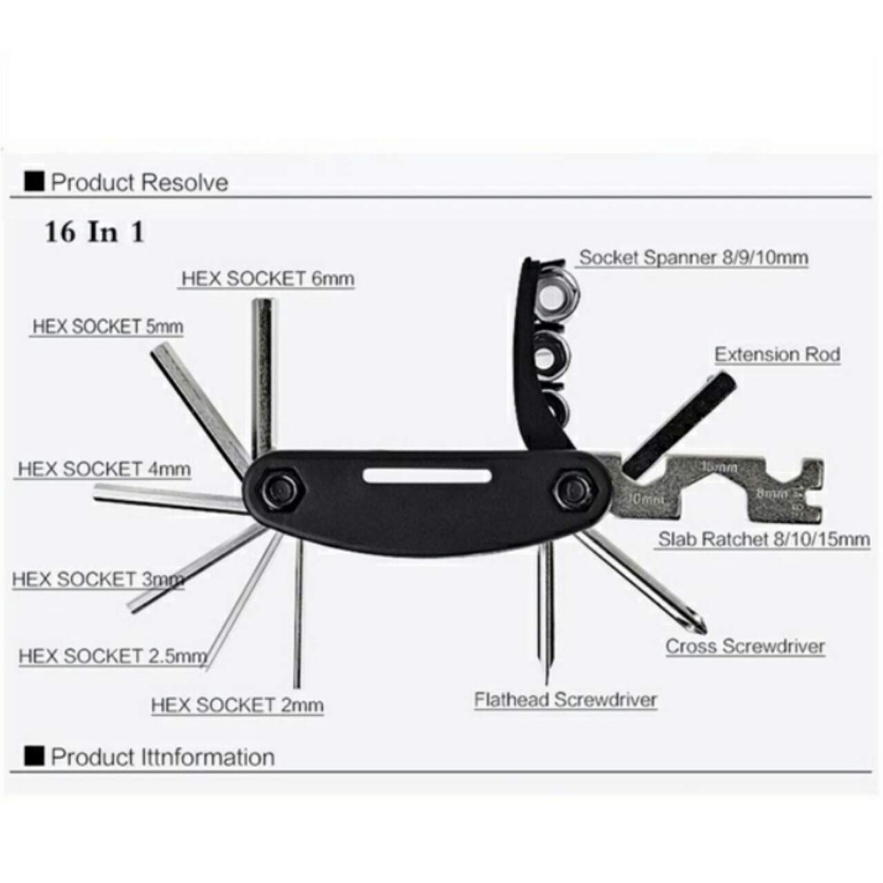 Spartan Multi-Purpose Mountain Bike Repair Toolkit, Adult - Image 3