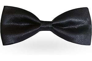FATASH Kids Bow Tie for Boys, Silk Satin Pre-Tied Bowtie, Adjustable Neck Bow Tie, Classic Solid Color Bowtie Suitable For Birthday Party, Wedding