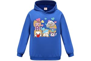 OAIXIUR Kids Foxy and Boxy Cartoon Hoodie Ages 3-13 Boys Girls Warm Soft Sweatshirts