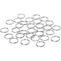 50 Anelli Portachiavi Acciaio Inox - 5 Misure (15-30 Mm), Superficie Liscia, Per Chiavi, DIY, Animali - Foto 12