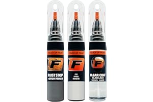 ‎F FIRANTO FIRANTO Lackstift Autolack Reparaturset für Honda NH578 Taffeta White - 3-in-1 Autolack Kratzer Reparaturstift 15ml Grundierung, Klarlack