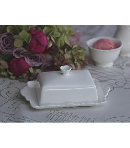 Maria white butter dish 250 gr