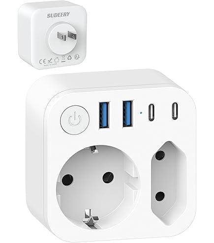Neuftech 3X Adaptateur de Voyage français France/Europe vers