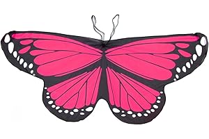 CISMARK Kinder Monarch Schmetterling Flügel Kostüm für Halloween Party One Size(3-16T)