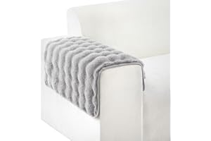 ShowyLive Sofa Covers 1 2 3 4 Seater Couch Covers,Thick Corner Sofa Slipcover L Shape Chaise Longue Furniture Protection for Living Room- Super Soft Armrest/Backrest Covers (Light Grey, 28 * 28 in)