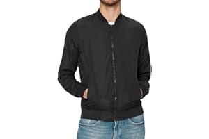 BRAVE SOUL Mens Bomber Jacket Full Zip 100% Polyester Long Sleeve Outdoor Jacket for Men UK, Size: S to 2XL