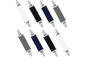 XoeLLe 8Pcs Vintage Sweater Clip Elastic Shawl Sweater Clips Cardigan clips Shawl Pin Brooch Clips Scarf Collar Metal Clip Glove Clips Stretchy Cardigan Collar Clips Shawl Clip for Women Men