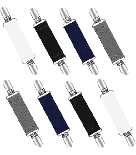 Clip Per Cardigan E Sciarpe - Set Da 8 Pezzi In Metallo, Elastico Antiscivolo - Foto 10