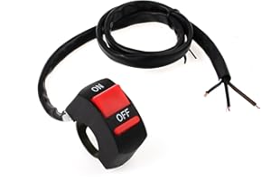 PROZOR Moto Double Commutateur Moto Guidon Commutateur 7/8" 22cm Guidon Interrupteur on off Commutateur pour Phare Brouillard Spot Clignotant Avertisseur