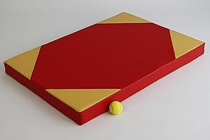 NIRO SPORTGERÄTE GMBH NIROSPORT colchoneta deportiva 100 x 70 x 8 cm Rojo/Amarillo