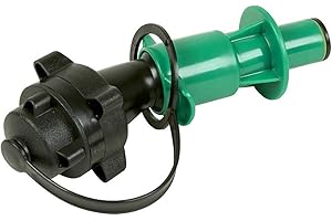 hünersdorff Système de remplissage de sécurité pour bidon-double ECO+PROFI en HD-PE pour huile adhésive pour chaînes, noir/vert, Bec Verseur d'Huile de Chaîne, Made in Germany