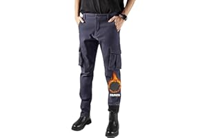 RE&X JEANS COUTURE Pantaloni Cargo Uomo Pantaloni da Lavoro Uomo Cargo Moto Invernali Impermeabili Uomo Pantaloni