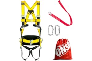 PONSA CGPK8. IMBRACATURA DI SICUREZZA ANTICADUTA (ancoraggio dorsale e frontale) + cintura di sicurezza.