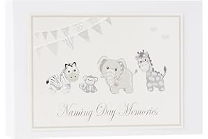 White Cotton Cards Silver Toys Naming Day Album (Tiny)